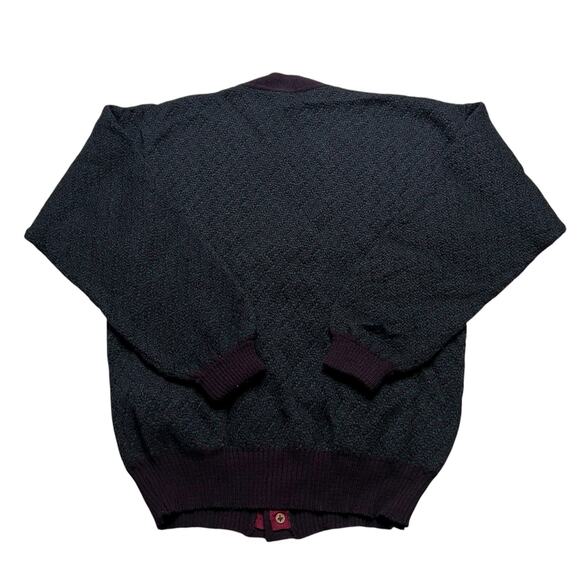 Vintage Nordstrom 100% Merino Wool Cardigan Sweater Made in Uruguay Medium Retro - Picture 9 of 13